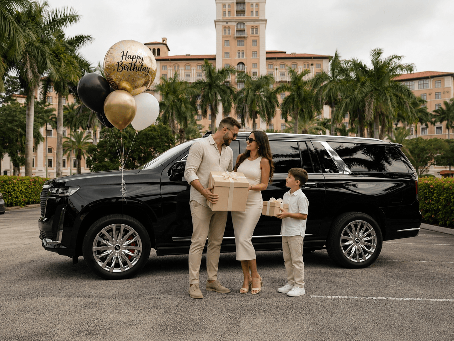 Birthday chauffeured service — Gulf Coast Limousine