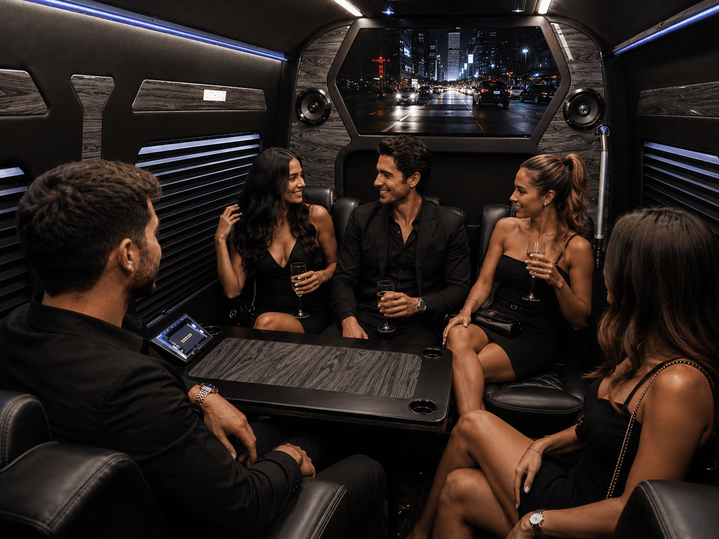 Night out chauffeured service — Gulf Coast Limousine